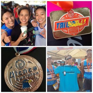 Back-to-back race. Tri Manila-Ateneo Aquathlon.